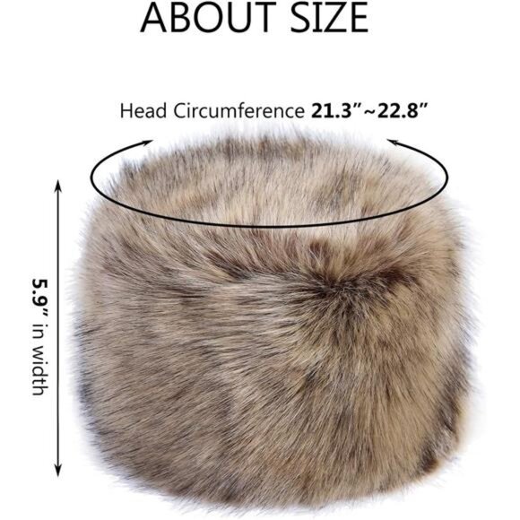 sy soul young Women\'s Winter Faux Fur Cossak Russian Style Hat Warm Cap